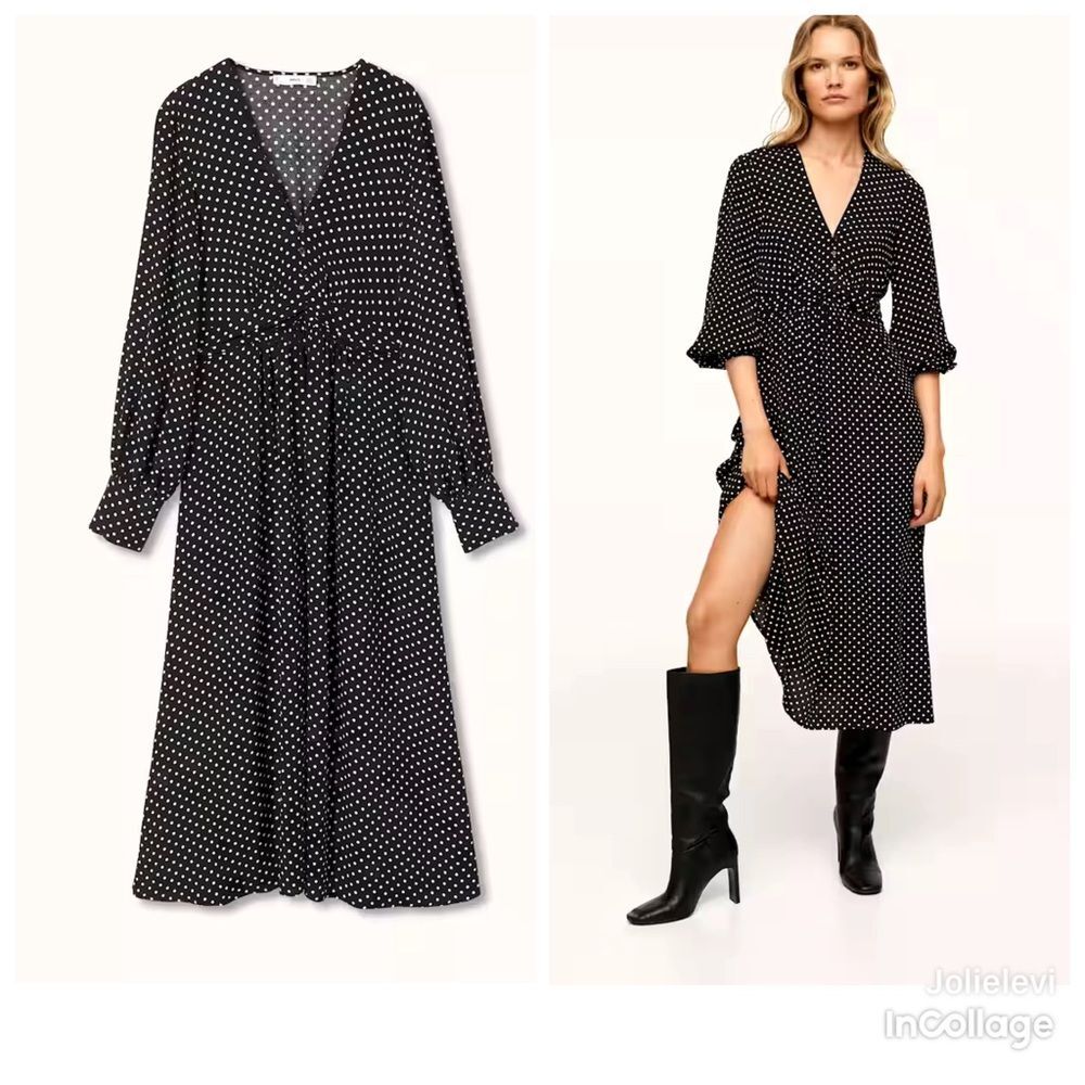 Mango Midi printed dress